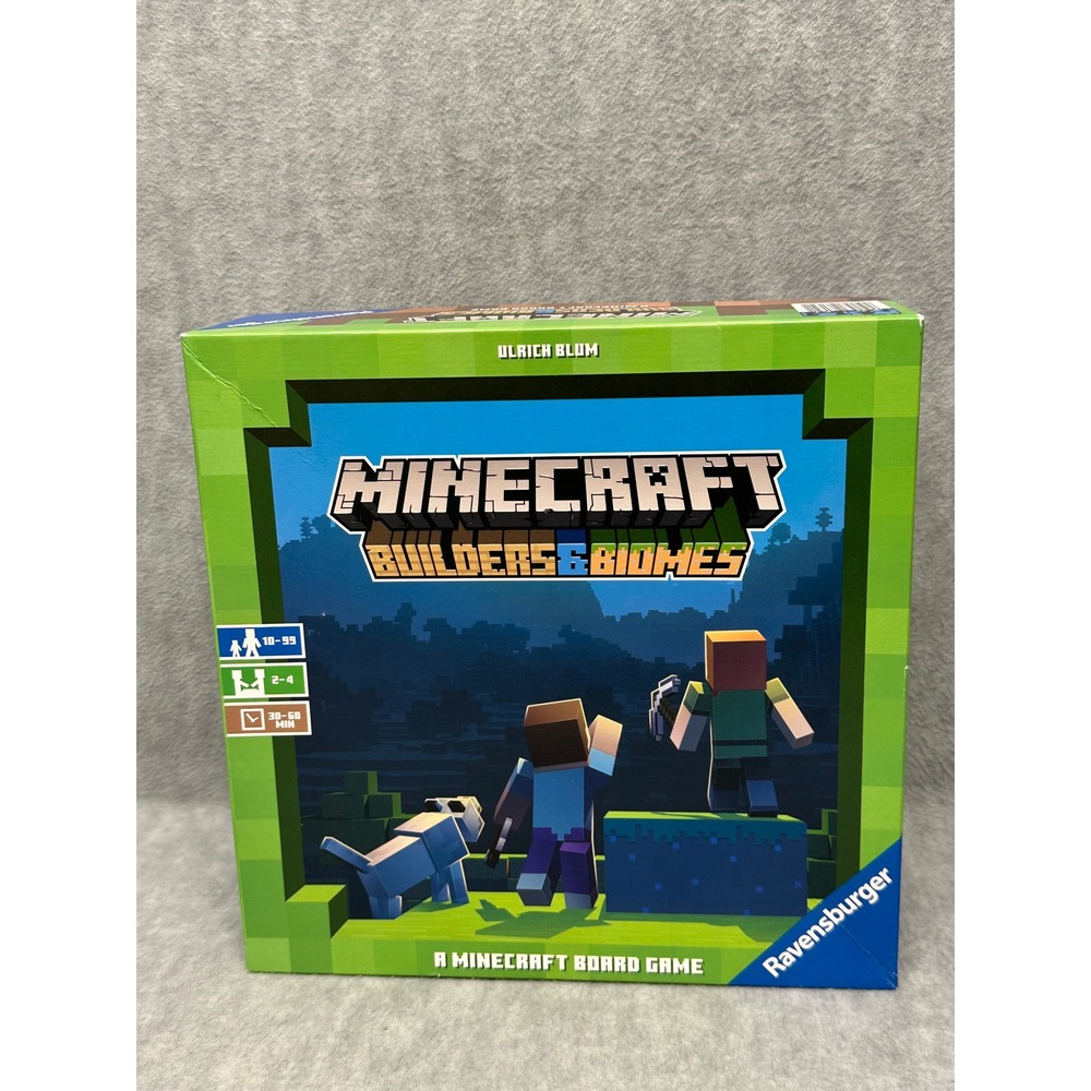 Ravensburger Minecraft Builders & Biomes Board Game Brown Strategy Mojang 26132